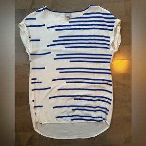 Striped Blue and White Women's Top, Bench, size M